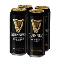 健力士 - 健力士 Guinness 罐裝生啤 - Stout - 440ml x 4罐