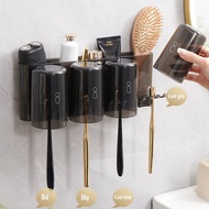 ECOCO E2231 bathroom shelf with cup, toothbrush holder with smart sticker