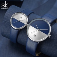 [Aishang watch industry]SK Creative Dial นาฬิกาผู้หญิงนาฬิกาลำลองหนังสุภาพสตรีผู้หญิง39; S นาฬิกาผู้หญิง2019หรูหราสีฟ้าแฟชั่น Relogio Feminino