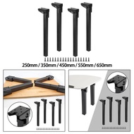 [mojotorw7] 4 Pieces Folding Table Legs Folding Support Feet, Stability Durable Adjustable Desk Legs