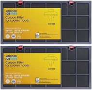 2 x GOLDEN ICEPURE Charcoal Filter/Activated Carbon Filter for Cooker Hood Replacement for AEG/Juno/