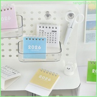 RAN 5Pcs 2026 Desk Calendar Twin-Coil Binding Tabletop Calendar 17 Month Runs from Aug 2025 to Dec 2