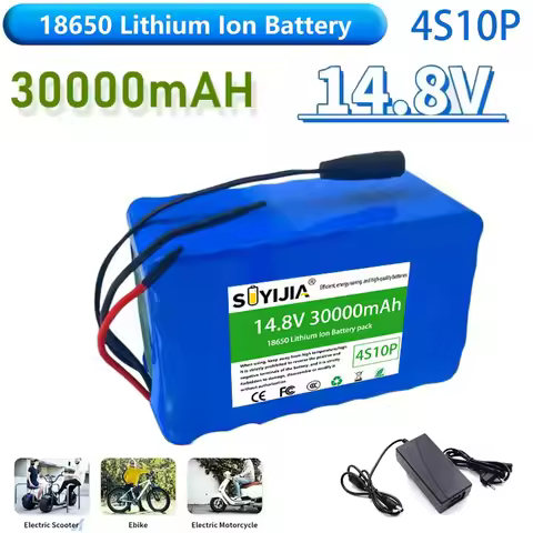 Batterie Lithium-ion Haute Puissance 4S10P 18650 14.8V 30Ah 444Wh Avec BMS Pour Équipement De Robot 
