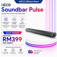 Heco Soundbar Pulse 2.2 Channel Soundbar | 280W Peak Power | Bluetooth 5.4 | HDMI ARC | Optical | US