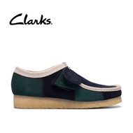 Clarks Mens Wallabee Shoes - Blue Green Stripe Kasut Lelaki