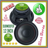 Speaker SUBWOOFER 3R 12 INCH M - BASS DE - 122 T Magnet Besar 600 Watt