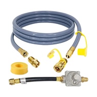 3Meter 1/2 inch Natural Gas Hose with Quick Connect Fitting Gas Line Propane Quick Connect Hose for 
