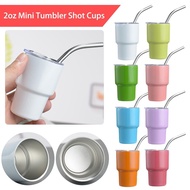2oz Vacuum Insulated Cup 60ml Mini Tumbler Shot Cups Stainless Steel Material Creative Mini Vacuum C