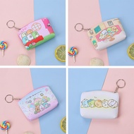 DFNQG Birthday Gift Small Pouch Cartoons Pattern Earphone Storage Bag San-X Sumikko Gurashi Coin Bag Change Purse Zipper Pocket