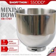 SSODD Mixing Bowl without Handle for SM-1707 (7.0L) Stainless Steel Stand Mixer 7 Liter Accessory Re