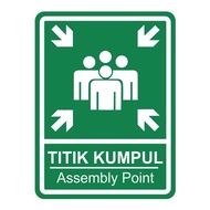 Assembly Point Gathering Point Traffic Signs