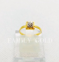 Family Gold 916 Emas Cincin Biscuit R060 / 916 Gold Biscuit Ring R060