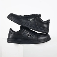 [Zero World Original Product] PRADA PRADA Round Toe Laced-Up Wear-Resistant Low-Top Casual Shoes Sne
