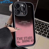 Black Pink gradient English Phone Case For Motorola Moto G75 G13 G35 G PURE Funny Matte Printing Bac