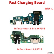 Fast Charging Board For Infinix Smart 8 Pro X6525 X6525B USB Charging port