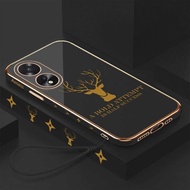 Oppo A58 5G Plating Lucky Deer Free Case TALI