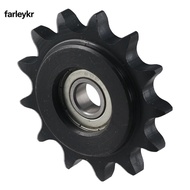 FARL Chain Idler Sprocket, C45 Carbon Steel 13 Tooth Convex Idler Gear, Black Oxide  10mm Bore 1/2" 