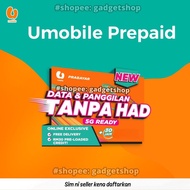 Sim Umobile Prepaid - Fast delivery