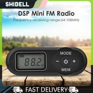 LCD Digital Display Mini Pocket Radio Retro Rechargeable FM Player Receiver