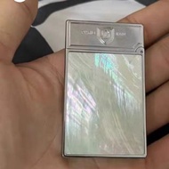 dupont藍， 粉紅貝殼火機， 火石火咀， 盒， 紙袋套