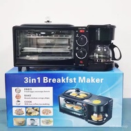 🚓3in1 Breakfast machineSC Brand Multi-Function Breakfast Maker Coffee Maker Sandwich