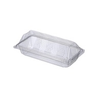 (50pcs±) GO-153 OPS Bakery Disposable Plastic Food Container Butter Cake Pastry Nyonya Kuih Hot Dog 