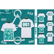 New Unisex printed dramatic version game T-shirt ○ △ □" Squid Game - Season 2 " Wear a number 222 00