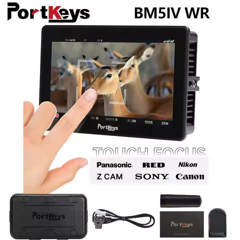 Portkeys 5.5inch BM5IV WR Camera Monitor 2200Nit High Brightness Screen 4K 60P Wide Color Gamut Came