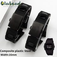 Plastic Steel Strap For Casio G-SHOCK DW-6900 DW9600 DW5600/5610 GW-M5610 Men's Watch Accessories Waterproof Bracelet High Quality Double Buckle 16mm