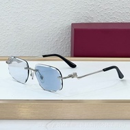 C9MA Car New Style Unique Frameless Sunglasses Male Fashion Leopard Head Metal Sunglasses Female CT0