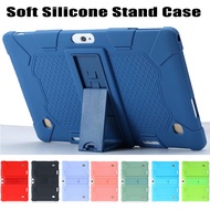 For 10.1 Universal Soft Silicone Stand Shockproof Case 10 10.1 inch For Android Tablet PC Adjustable Stand Drop Resistant Protective Cover L 9.44in W 6.69in