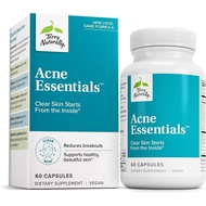 Terry Naturally Acne Essentials - Skin Support for Clear Skin - Supplement with Vitamins A, C & Zinc