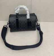 coach CT840 經典logo帆布圖案GOTHAM單肩包手提包男女士波士頓包