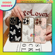 Samsung A32 A33 A34 5G A35 A53 A54 5G A55 A71 diamond pearl butterfly electroplated soft case casing