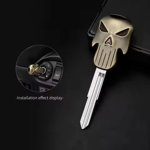 For Honda CB1300 CB600F CBR600F4 ST1300 NC750X/750S CM500 CB500X/F ST1300 Car key embryo Skull Key D