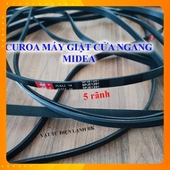 Horizontal washer dryer belt - front door belt 5PJE 1281 5PJE1281 MIDEA MEDIA 5 slots