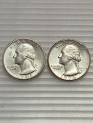 美國銀幣1964D/1945S Quarter Dollar