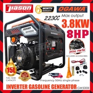 【100% ORIGINAL】OGAWA GW5000I 223CC 8HP Gasoline Inverter Generator / Penjana 3.8kW 3600RPM c/w Acces
