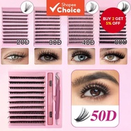 200 clusters of false eyelashes are available in various sizes, offering a reusable and beginner-fri