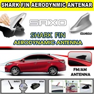 Saxo Aerodynamic Antenna Shark Fin AM / FM SAXO Racing Antenna Shark Fin Antenna Fit Antenna (Silver