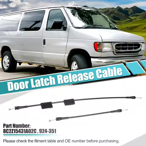 X Autohaux 1 Set Rear Right Side Door Latch Cable for Ford E-150 2003-2014 for Ford E-350 Club Wagon