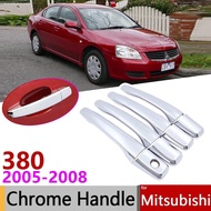 for Mitsubishi 380 380s DB DB Series II III 2005~2008 Chrome Door Handle Cover Car Accessories Stick