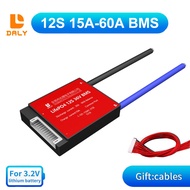 Daly 36V 12S LiFePO4 BMS 15A 20A 30A 40A 50A 60A กันน้ำ BMS พร้อม Balance พอร์ตทั่วไป