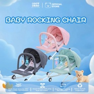 Baby Bear Rocking Chair 2 in 1 Multifunction Folding Baby Stroller Baby Bouncer 0-36 Months