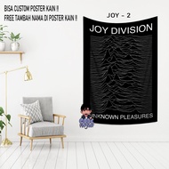HIASAN DINDING Joy division FABRIC POSTER - joy division wall decoration - display - joy division ro
