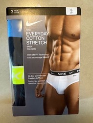 全新 限量 美國 正貨 現貨 Nike swoosh logo 黑色 藍色 營光 黃 邊 運動 sport 三角 內褲 底褲 size S 細碼 Everyday cotton stretch bri