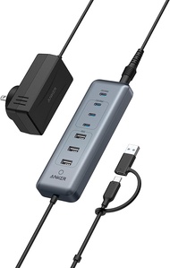 New Anker USB-C  Hub 11  Combination  1 10Gbps  Data Hub  Belt  4  个  USB-A  and  4  个  USB-C  Port 