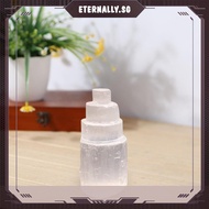 [eternally.sg] Selenite Tower Lamp Quartz Crystal Ornaments Craft Reiki Healing Home Decor