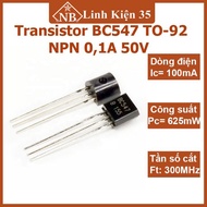 Transistor BC547 TO-92 NPN 0,1A 50V