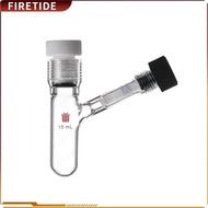 Thick Walled Reaction Bottle Top 15# PTFE Internal Thread Plug Side 7# Internal Thread 0-4mm High Va